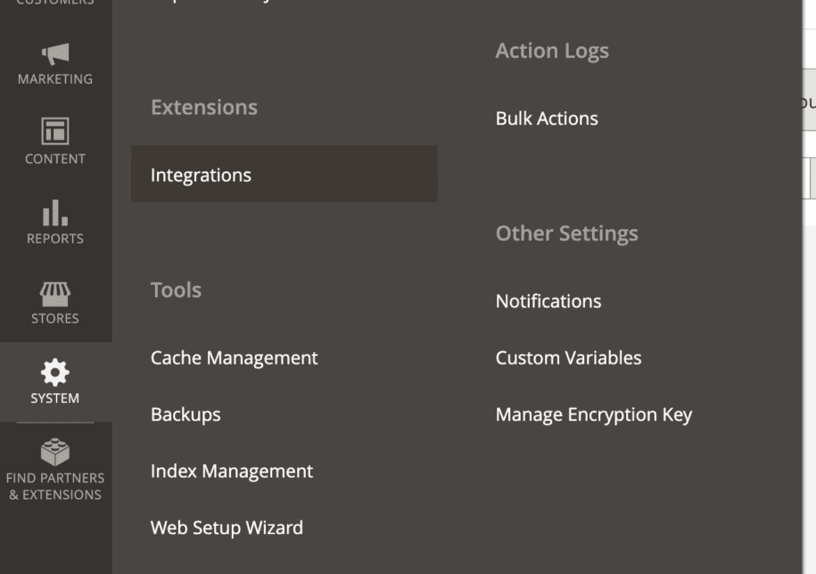 Magento side navigation menu