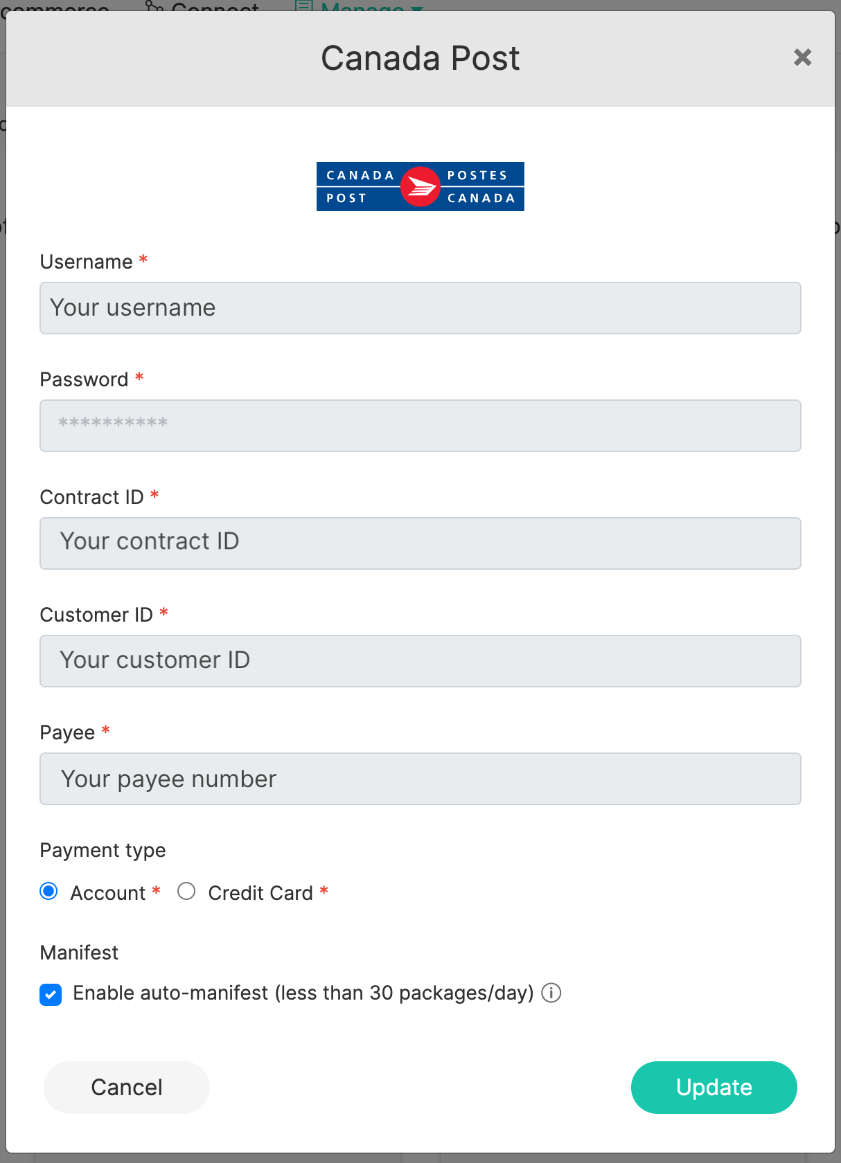 Auto Manifest - English