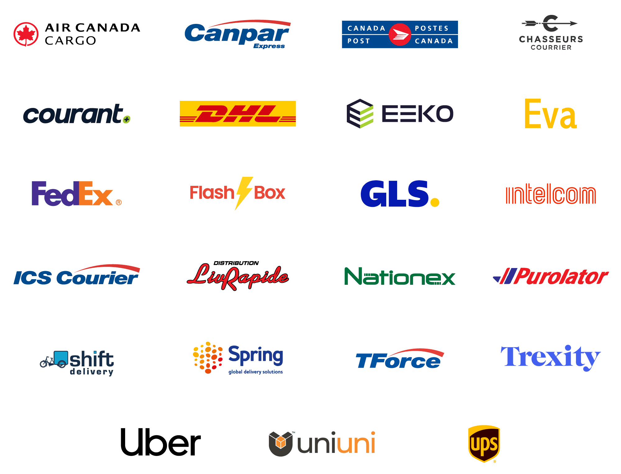 Courier logos