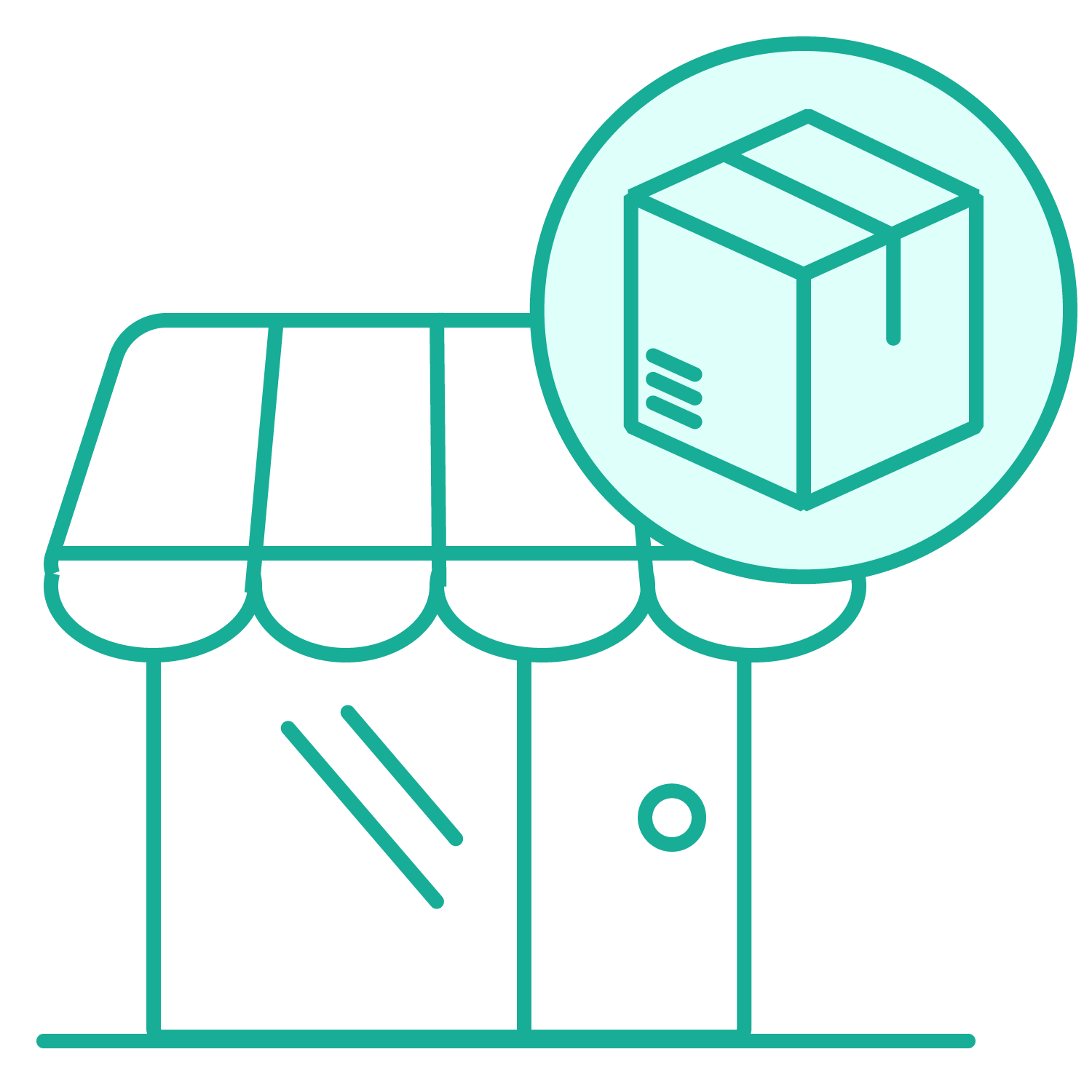 Deliver to local pickup location icon