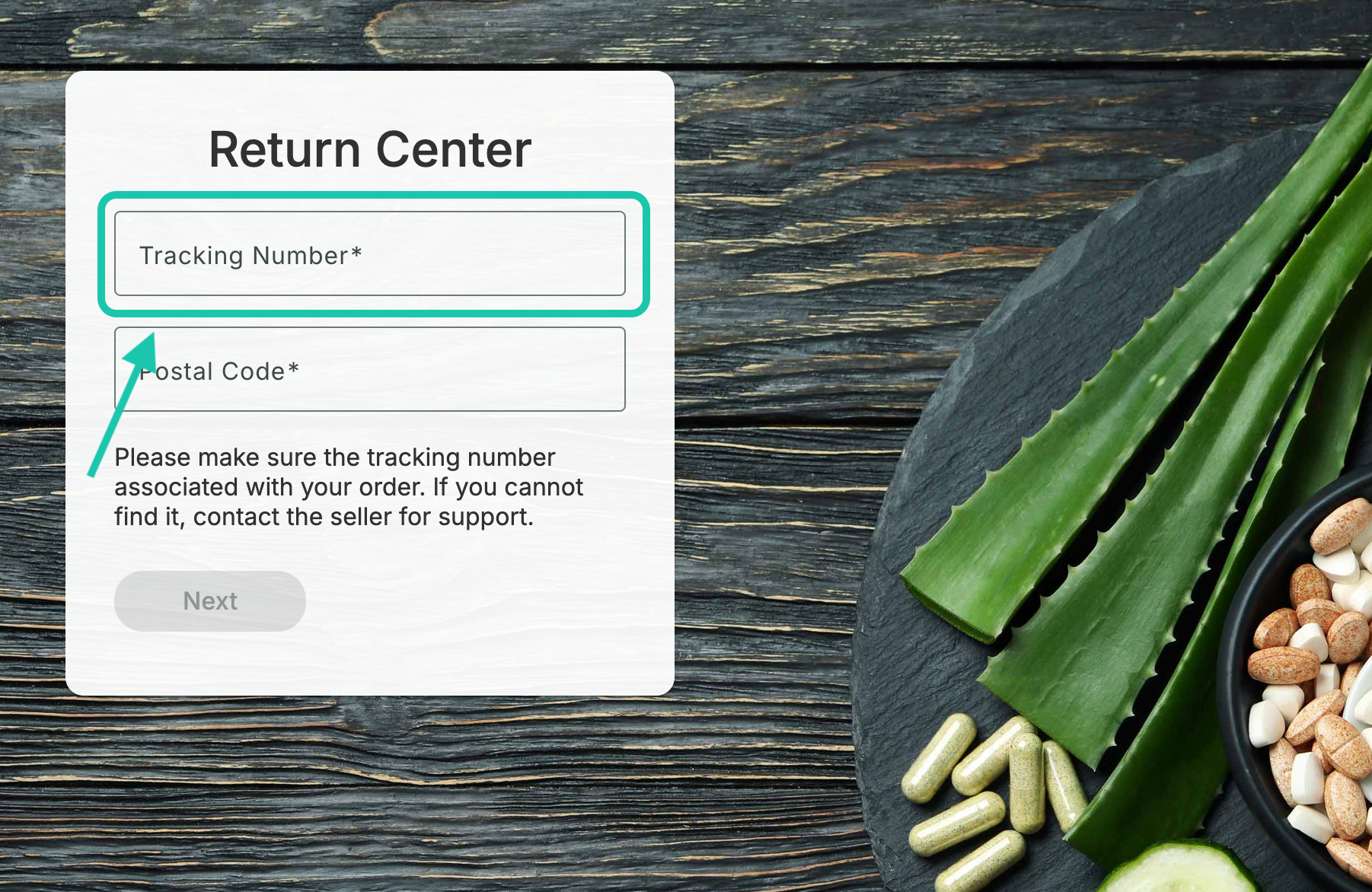Return center home