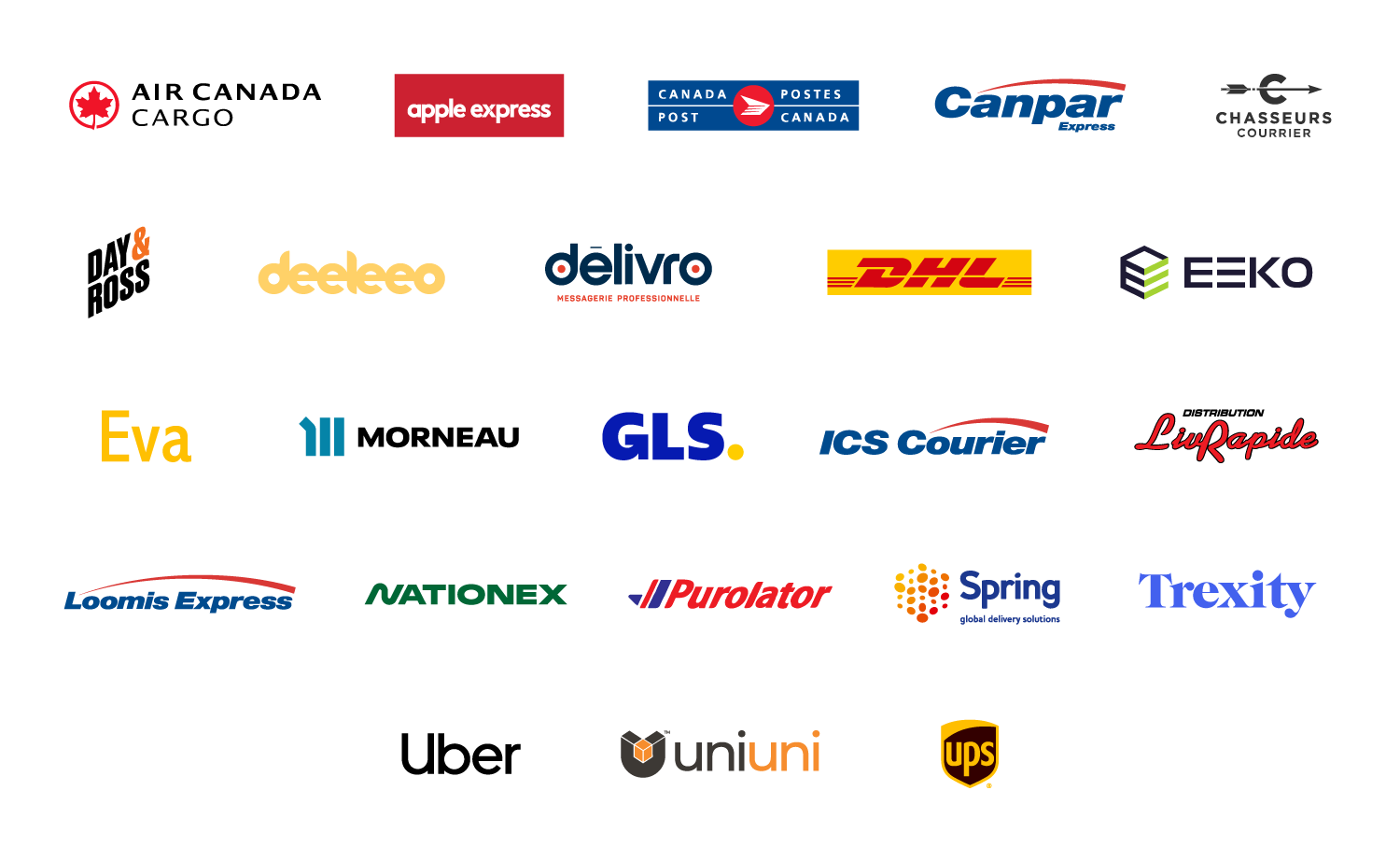 Couriers and partners