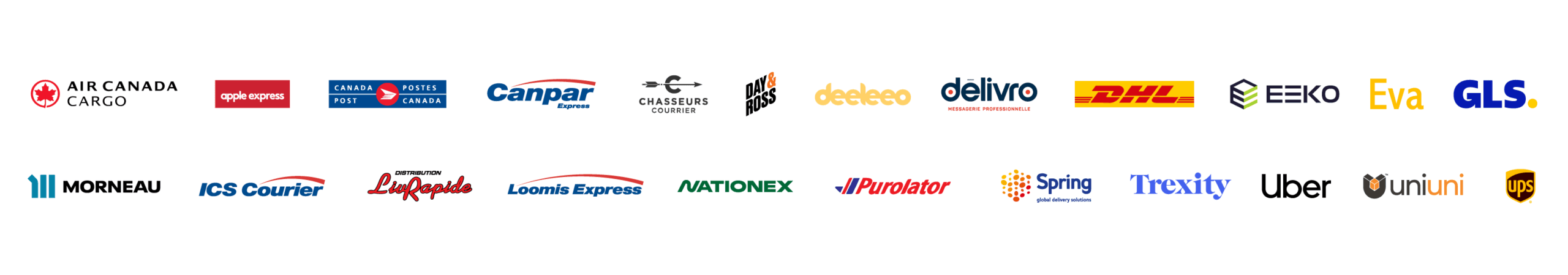 Couriers and partners